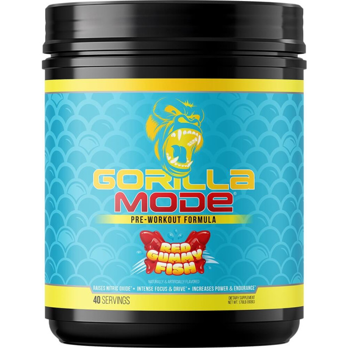 Gorilla Mind Gorilla Mode - 40 Servings Red Gummy Fish