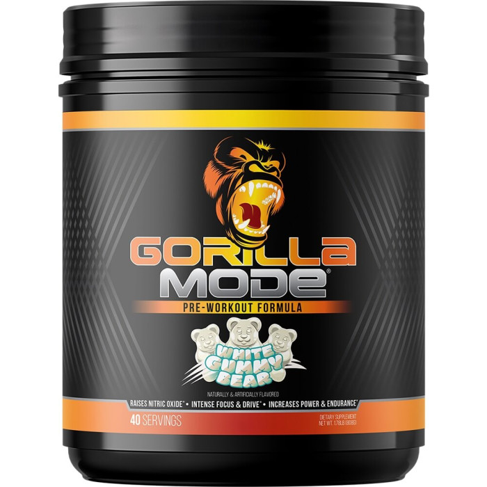 Gorilla Mind Gorilla Mode - 40 Servings White Gummy Bear