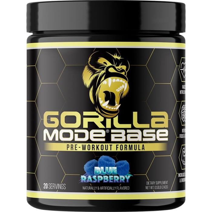 Gorilla Mind Gorilla Mode Base - 20 Servings Blue Raspberry