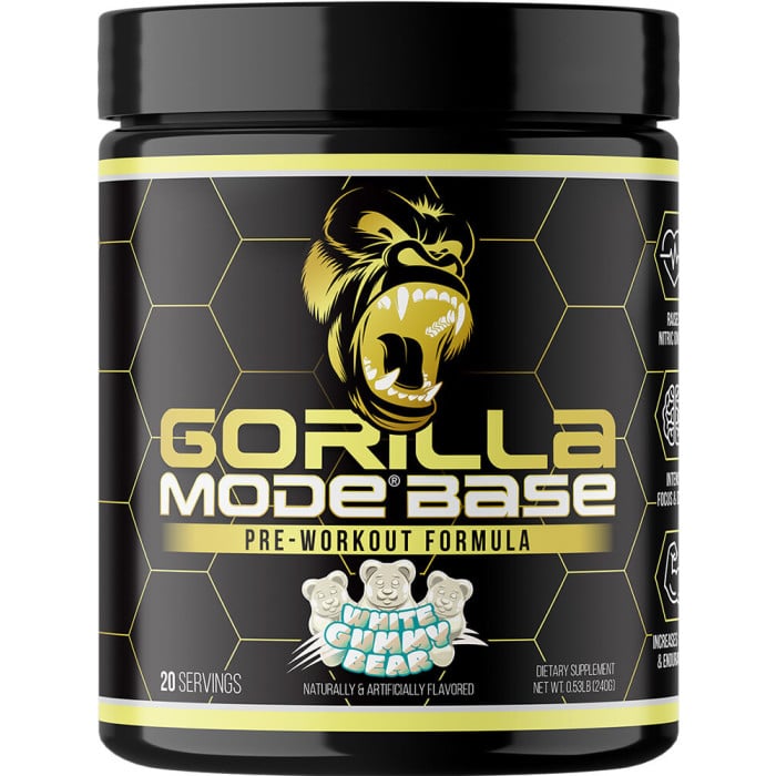 Gorilla Mind Gorilla Mode Base - 20 Servings White Gummy Bear
