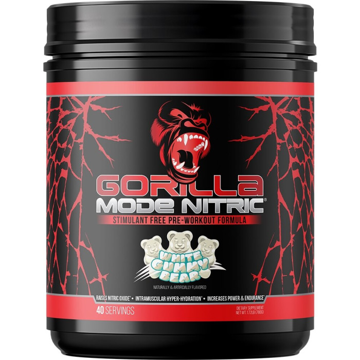 Gorilla Mind Gorilla Mode Nitric - 40 Servings White Gummy Bear