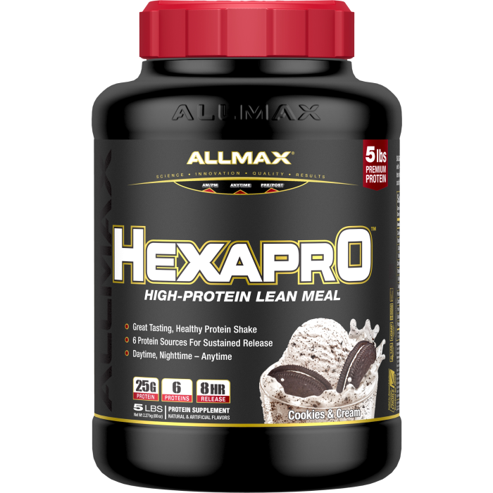 AllMax Nutrition HexaPro - 5lbs Cookies & Cream