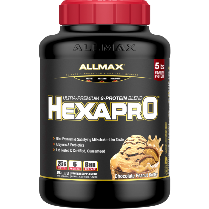 AllMax Nutrition HexaPro - 5lbs Chocolate Peanut Butter