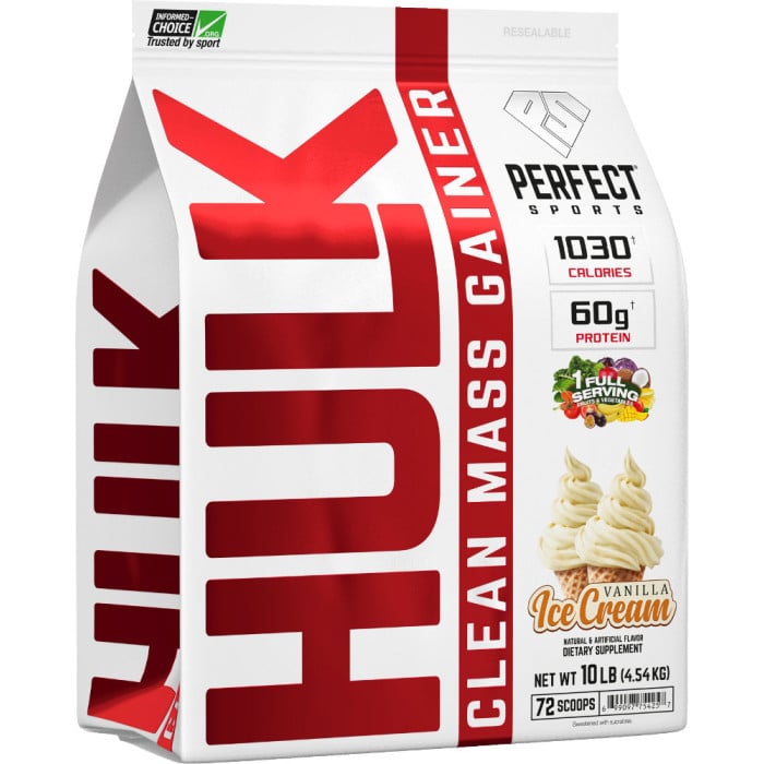 Perfect Sports Hulk Clean Mass Gainer 10lbs Vanilla Ice Cream