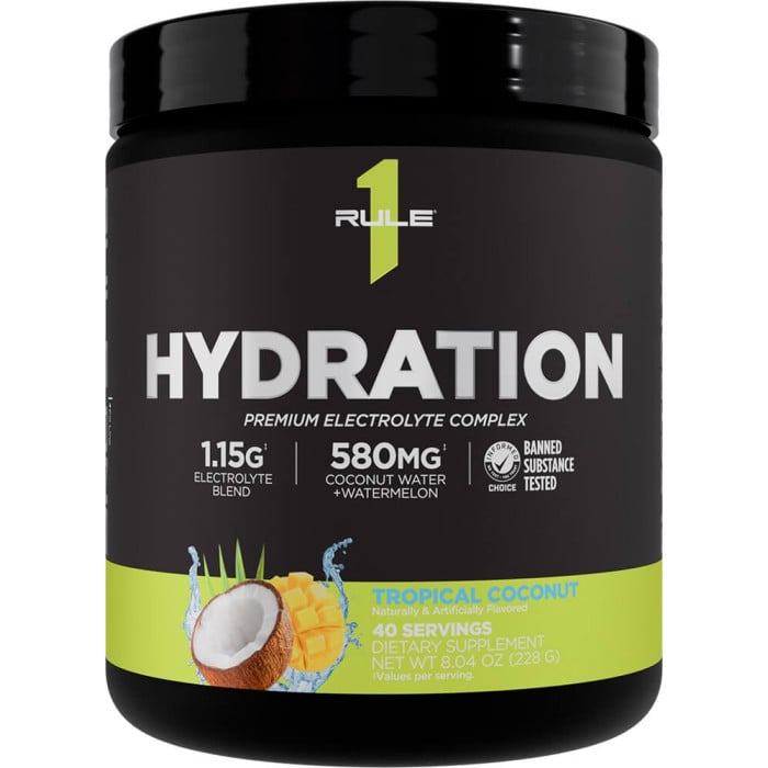 Rule 1 Hydration - 40 Servings Tropical Coconut