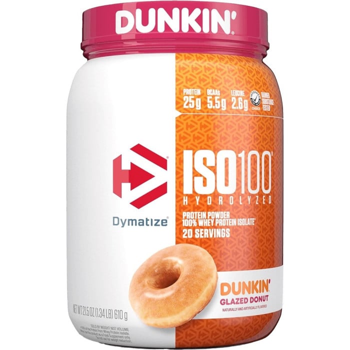 Dymatize ISO100 - 20 Servings Dunkin Glazed Donut