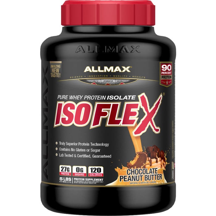AllMAX IsoFlex Whey Isolate 5lbs Chocolate Peanut Butter