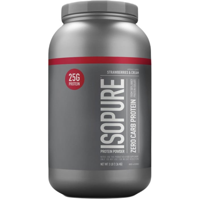 Nature's Best Isopure Zero Carb Protein - 3lbs Strawberries & Cream