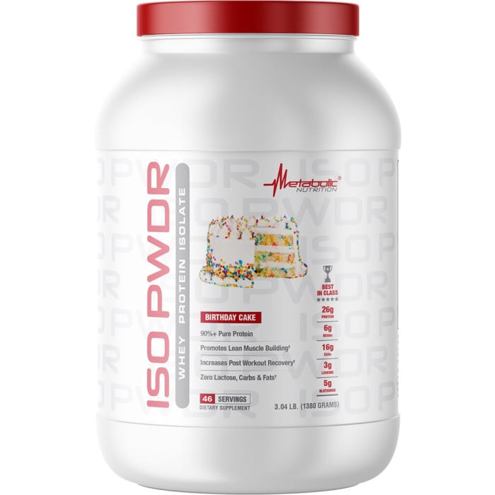 Metabolic Nutrition Iso PWDR - 3.04lbs Birthday Cake