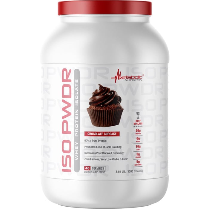 Metabolic Nutrition Iso PWDR - 3.04lbs Chocolate Cupcake