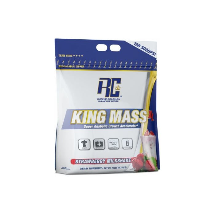 Ronnie Coleman King Mass XL - 15lbs Strawberry Milkshake