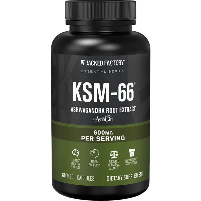 Jacked Factory KSM-66 Ashwagandha - 60 Capsules