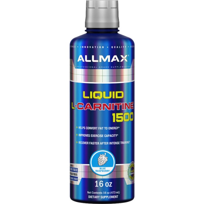 AllMAX Nutrition Liquid L-Carnitine 16 Fl. Oz. Blue Raspberry