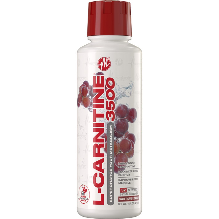 Metabolic Nutrition L-Carnitine 3500 - 32 Servings Sweet Grape Candy
