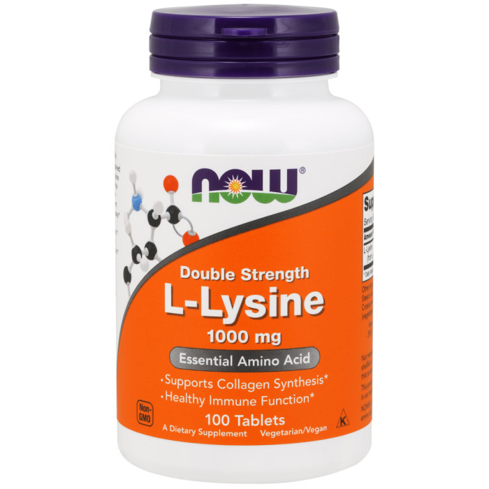 NOW Foods L-Lysine 1000mg 100 Tabs