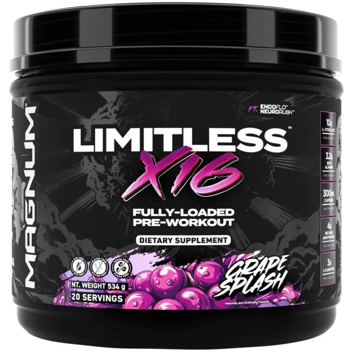 Magnum Nutraceuticals Limitless X16 - 20 Servings Grape Splash