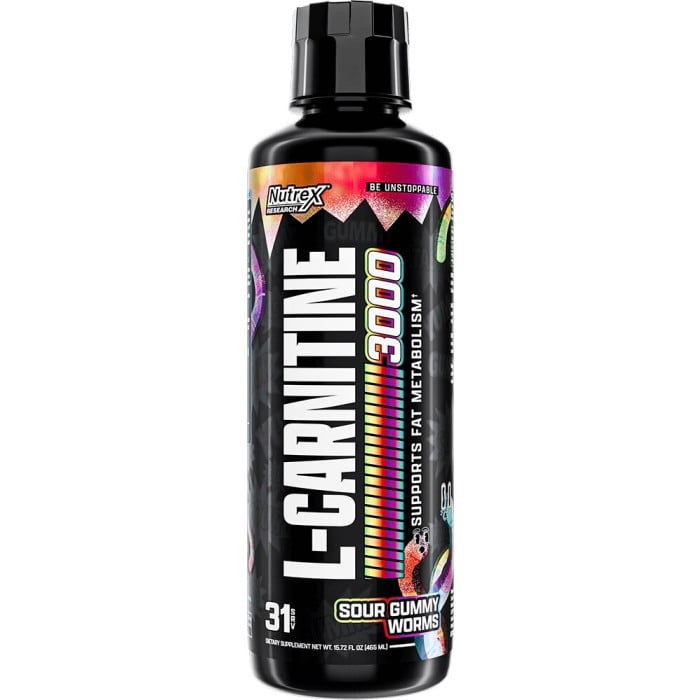 Nutrex Liquid Carnitine 3000 - 31 Servings Sour Gummy