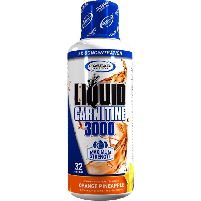 Gaspari Nutrition Liquid Carnitine 3000 - 32 Servings Orange Pineapple