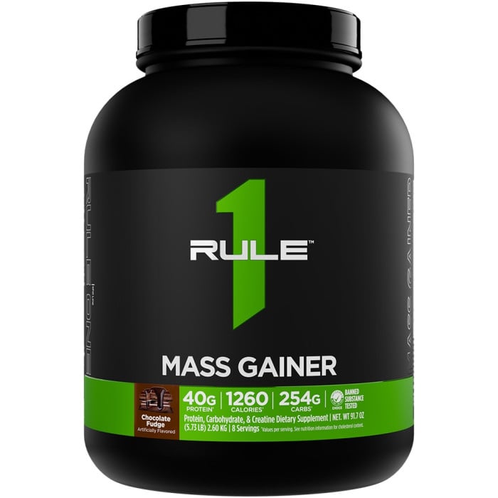 Rule 1 R1 Mass Gainer - 5.5lbs Chocolate Fudge
