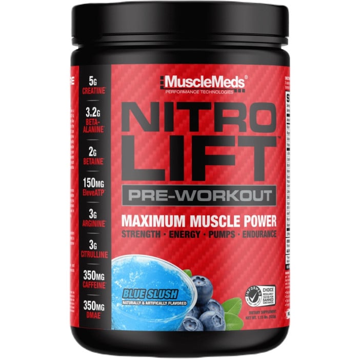 MuscleMeds Nitro Lift - 40 Servings Blue Slush
