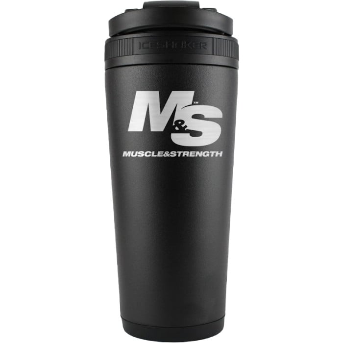 Muscle & Strength Ice Shaker - 26oz Black