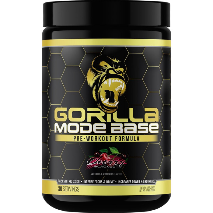 Gorilla Mind Gorilla Mode Base - 30 Servings Cherry Blackout