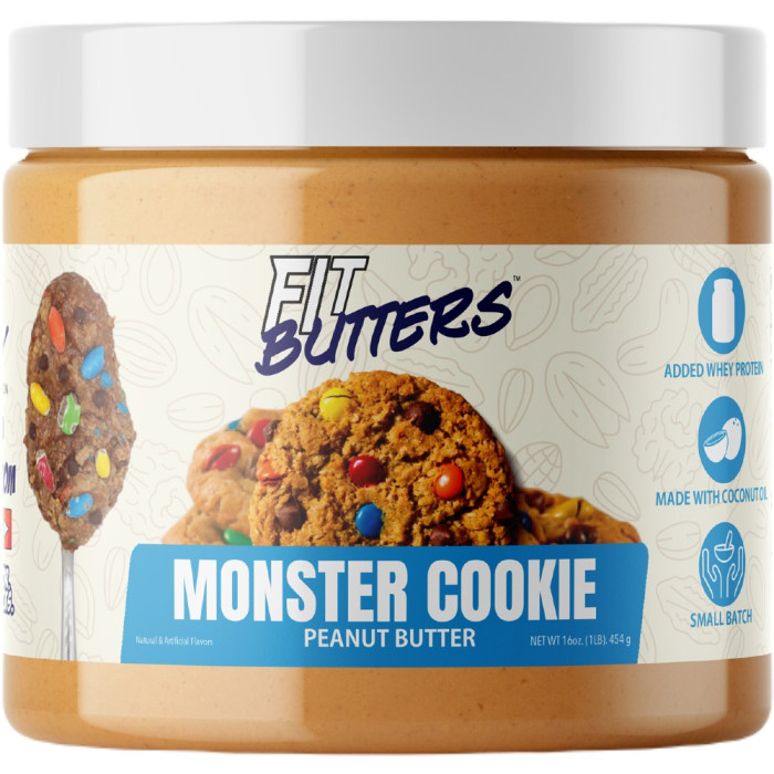 Fit Butters Nut Butter 16oz - Peanut Butter Monster Cookie
