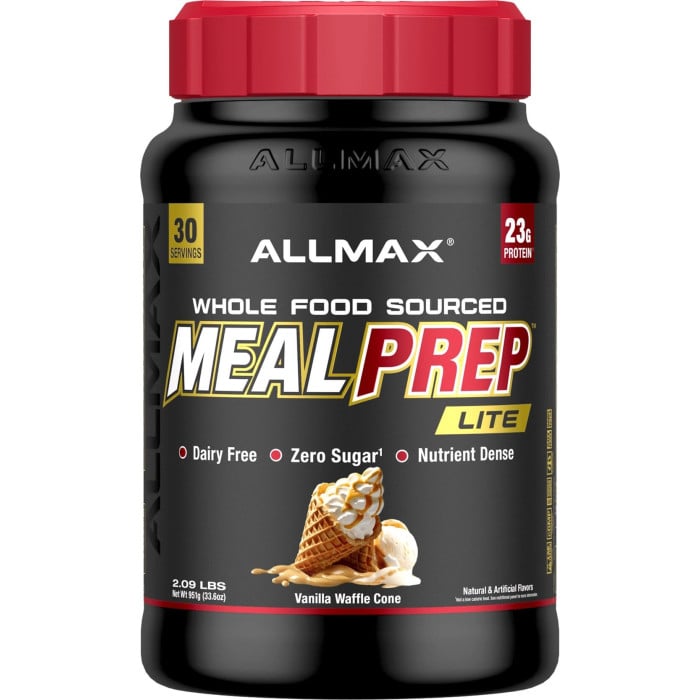 AllMax Nutrition Meal Prep Lite - 30 Servings Vanilla Waffle Cone