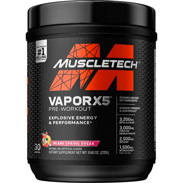 MuscleTech Vapor X5 - 30 Servings Miami Spring Break