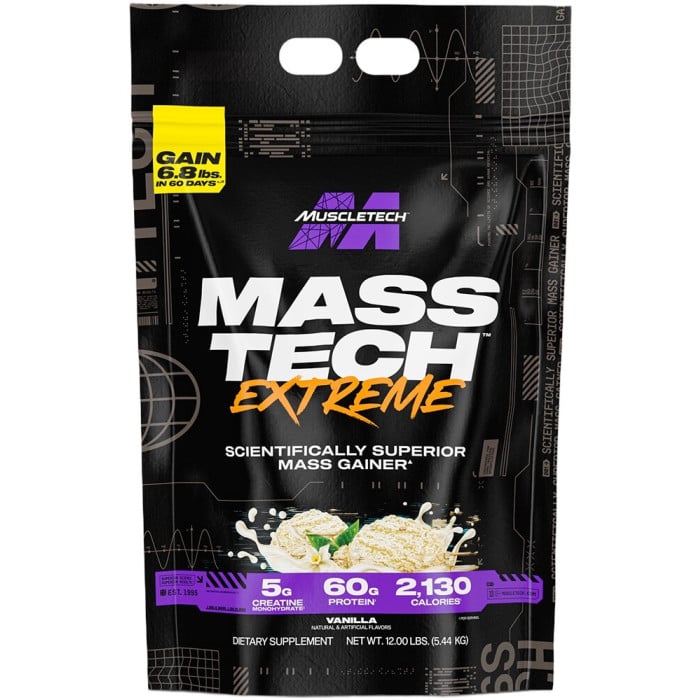 MuscleTech Mass-Tech EXTREME 2000 - 12lbs Vanilla Milkshake