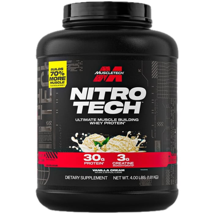 MuscleTech Nitro-Tech Performance Series - 4lbs Vanilla Cream