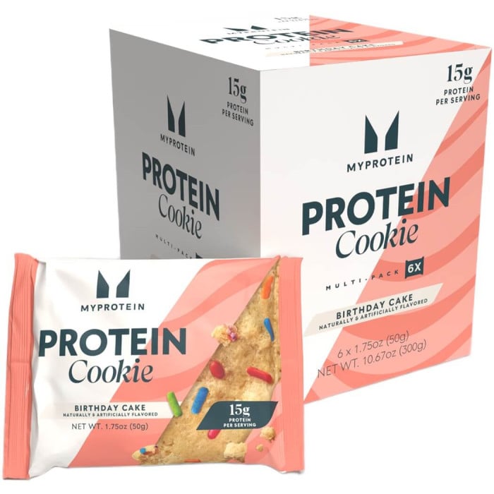 Myprotein Protein Cookies - Box of 6 Birthday Cake