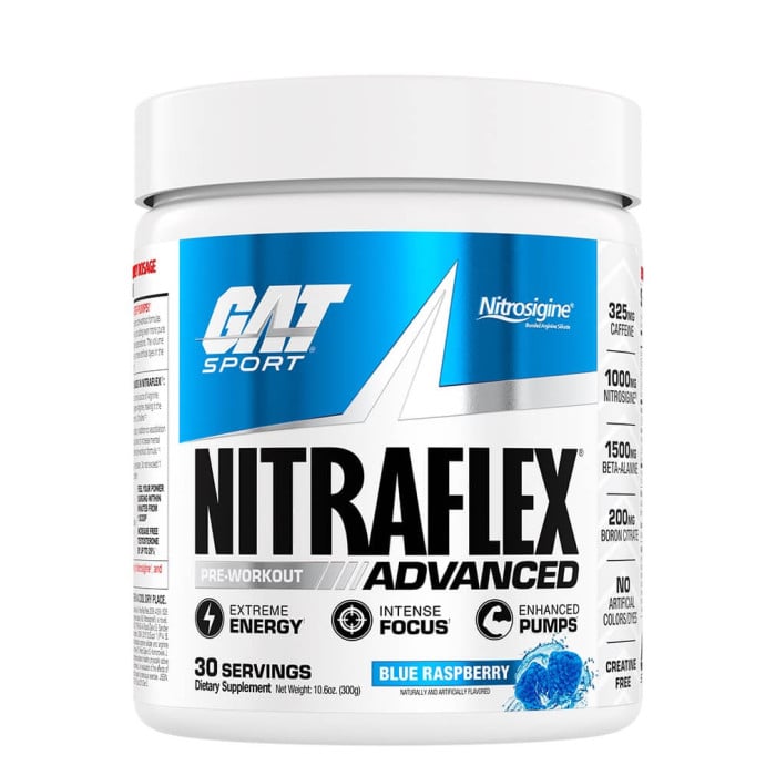 GAT Sport Nitraflex - 30 Servings Blue Raspberry