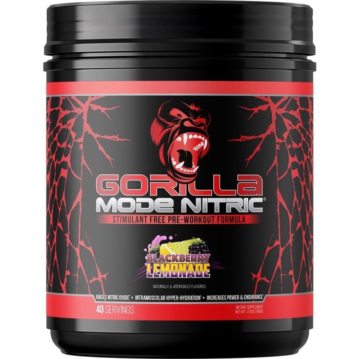Gorilla Mind Gorilla Mode Nitric - 40 Servings Blackberry Lemonade