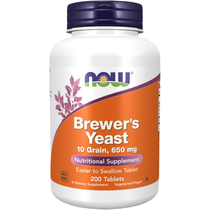 NOW Foods Brewer's Yeast 650mg - 200 Tablets