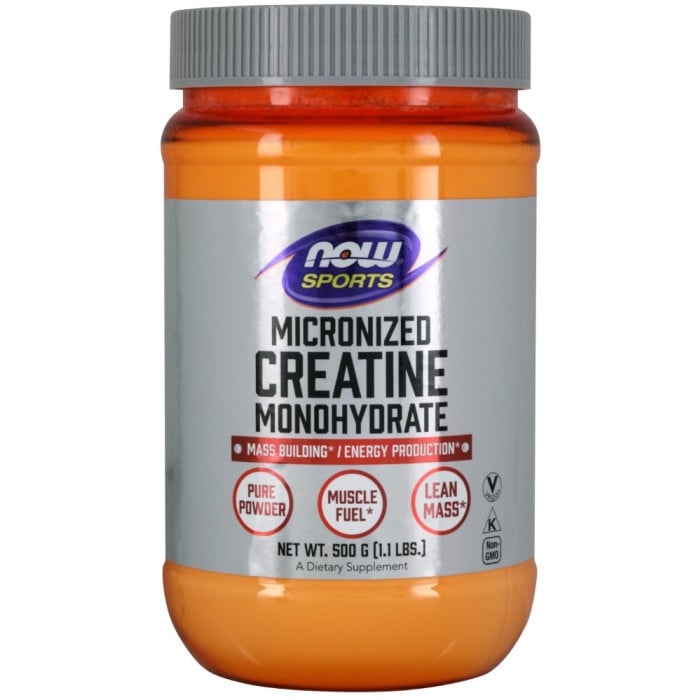 NOW Sports Creatine Monohydrate Powder - 500g Unflavored