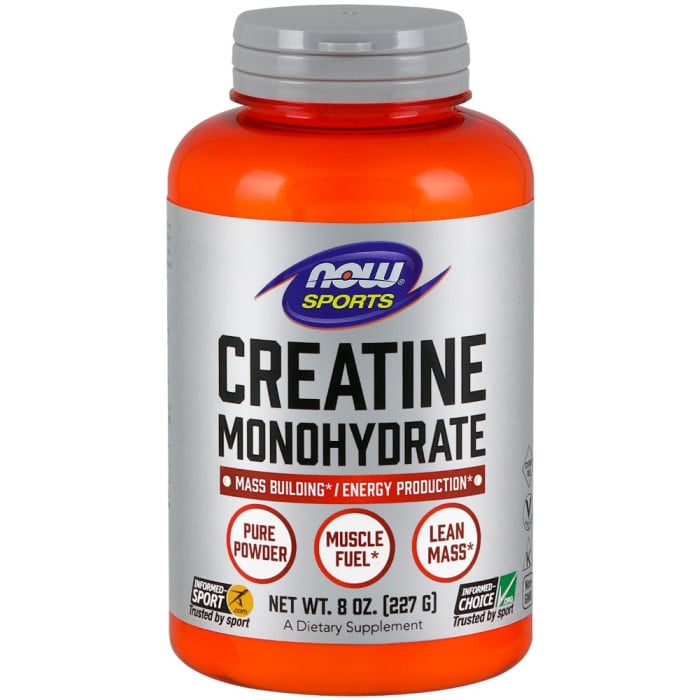 NOW Sports Creatine Monohydrate Powder - 8oz Unflavored 