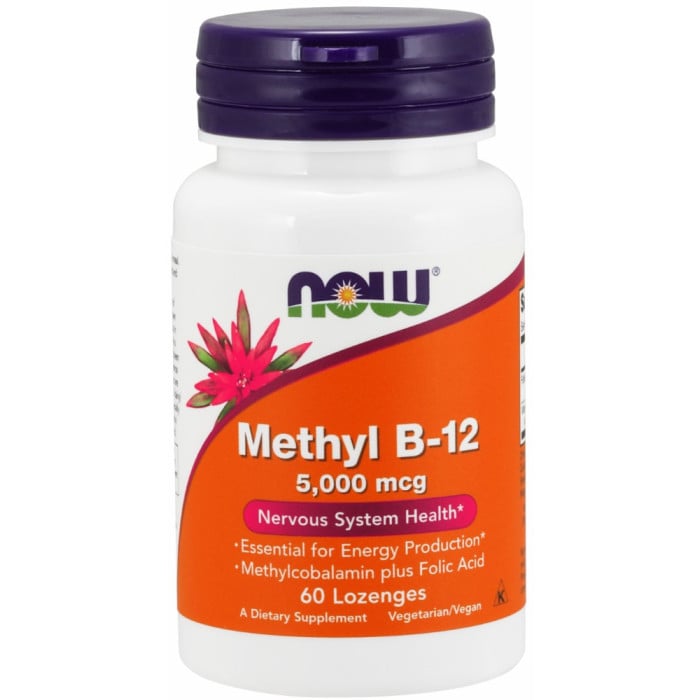 NOW Foods Methyl B-12 5,000mcg - 60 Lozenges