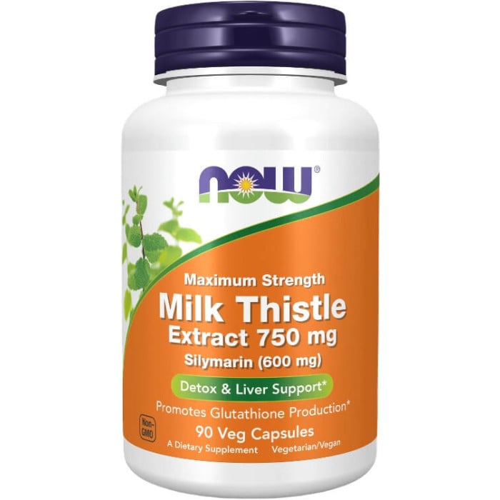NOW Foods Silymarin Milk Thistle Extract 750mg - 90 VCaps