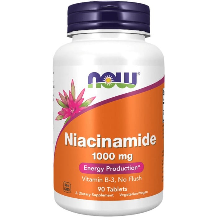 NOW Foods Niacinamide (Vitamin B-3) 1000mg - 90 Tablets
