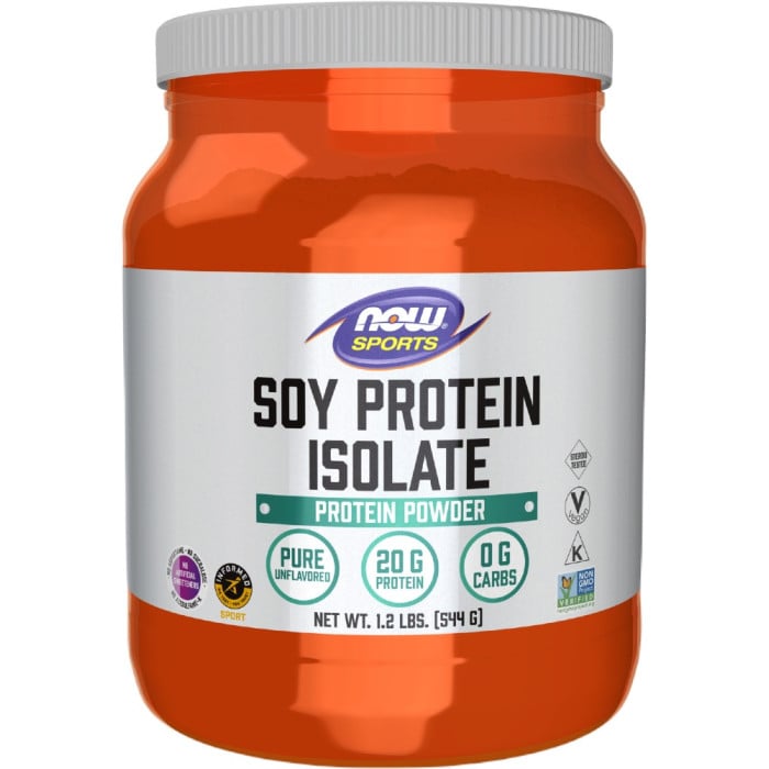 NOW Sports Soy Protein Isolate - 1.2lbs Unflavored