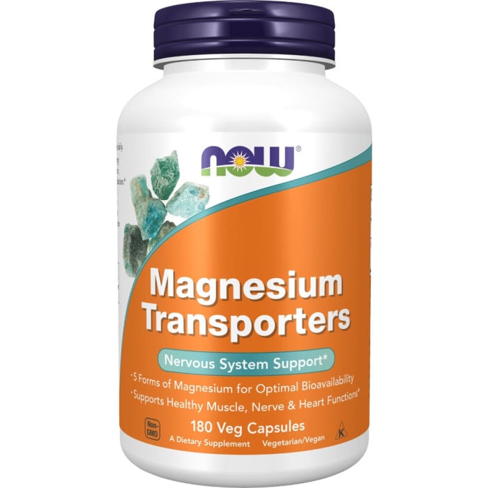 NOW Foods Magnesium Transporters - 180 VCaps