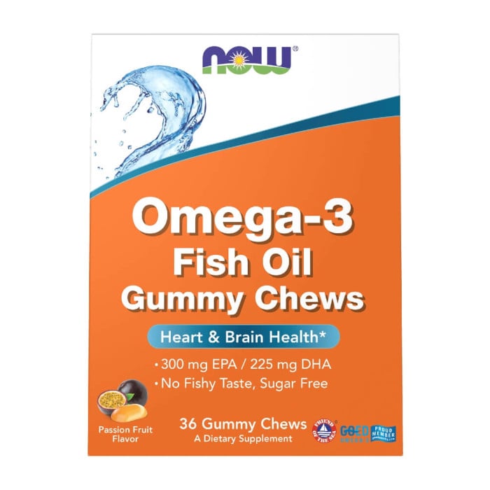 NOW Foods Omega-3 Fish Oil - 36 Gummy Chews