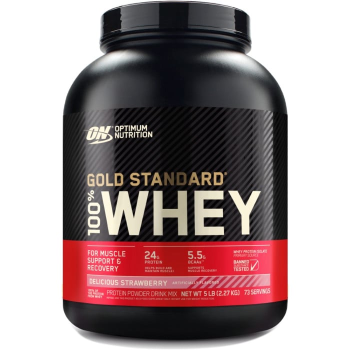 ON Gold Standard 100% Whey - 5lbs Delicious Strawberry