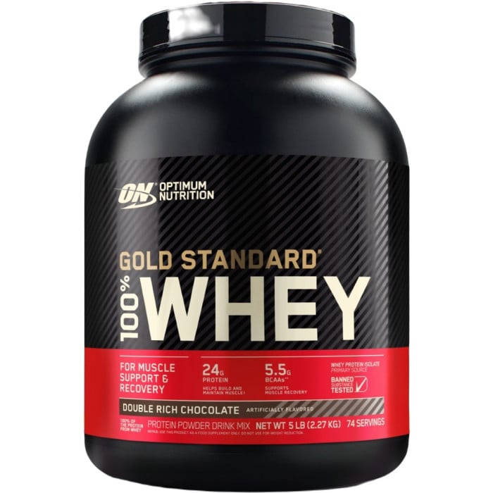 ON Gold Standard 100% Whey - 5lbs Double Rich Chocolate