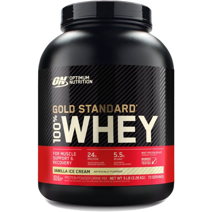 ON Gold Standard 100% Whey - 5lbs Vanilla Ice Cream