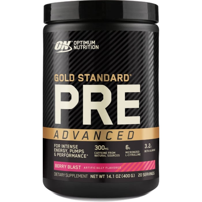 ON Gold Standard Pre Advanced - 20 Servings Berry Blast