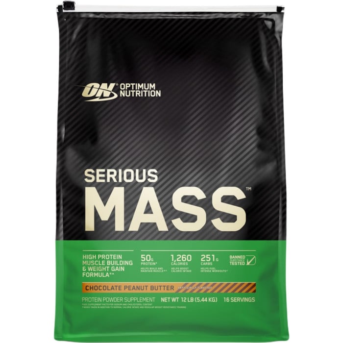 ON Serious Mass - 12lbs Chocolate Peanut Butter