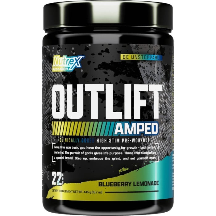 Nutrex Outlift Amped - 22 Servings Blueberry Lemonade