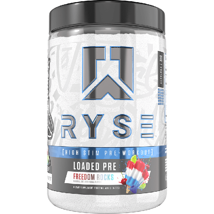 Ryse Loaded Pre - 30 Servings Freedom Rocks